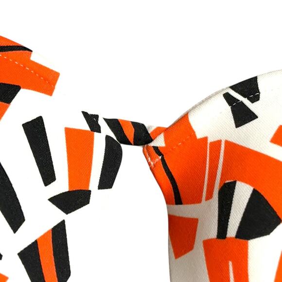 NWT Fendi Bikini - US Size 8 - Black/White/Orange Bold Abstract Geometric - Picture 13 of 16